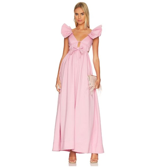 For Love And Lemons Dresses & Skirts - FOR LOVE & LEMONS Miriam Ruffle Maxi Dress in Pink Size Medium NWT